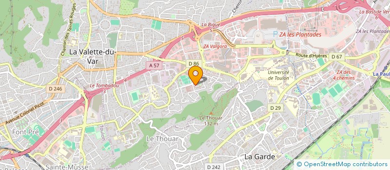 localisation de l'entreprise MADAME ELSA MORLOT à LA VALETTE-DU-VAR