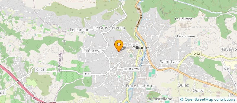 localisation de l'entreprise MADAME ELSA NACCACHE  OLLIOULES