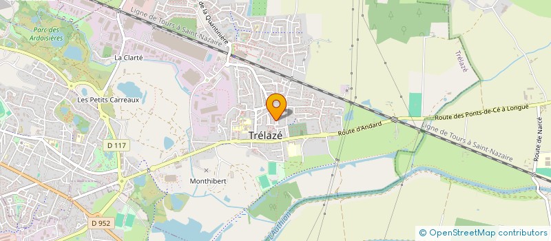 localisation de l'entreprise MADAME ELSA OLIVEIRA  TRELAZE