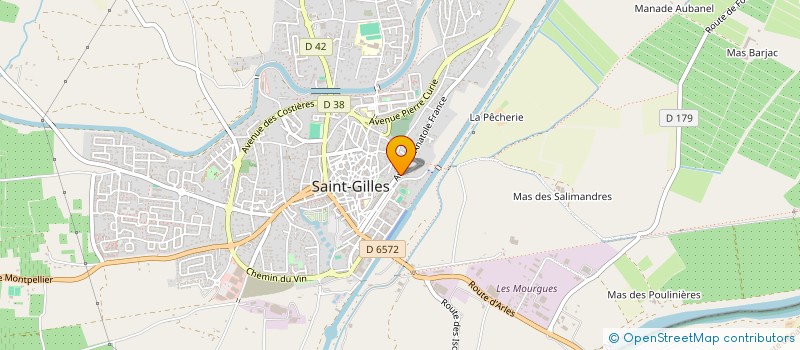 localisation de l'entreprise MADAME ELSA PELENC  SAINT-GILLES