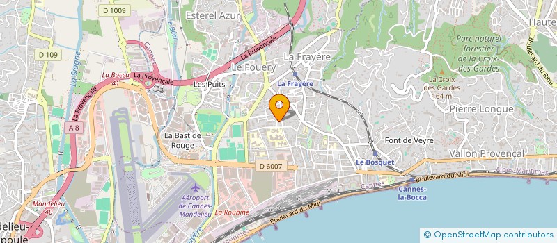 localisation de l'entreprise MADAME ELSA QUINTAS à CANNES