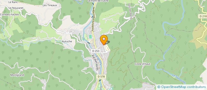 localisation de l'entreprise MADAME ELSA SAUSSAC  VALS-LES-BAINS