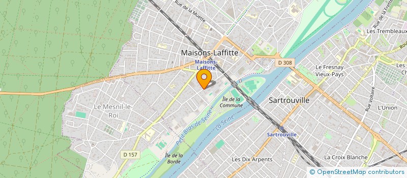 localisation de l'entreprise MADAME ELSA SOULTANY  MAISONS-LAFFITTE