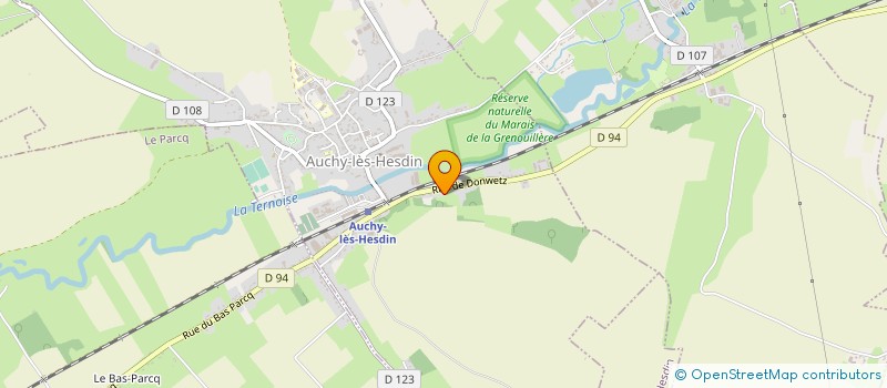 localisation de l'entreprise MADAME ELSA TAVERNIER  AUCHY-LES-HESDIN