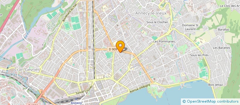 localisation de l'entreprise MADAME ELSA VANLICHTERVELDE à ANNECY