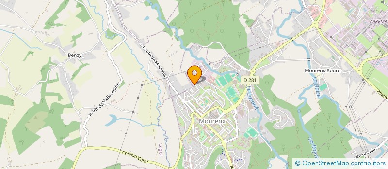 localisation de l'entreprise MADAME ELSA VIEIRA  MOURENX