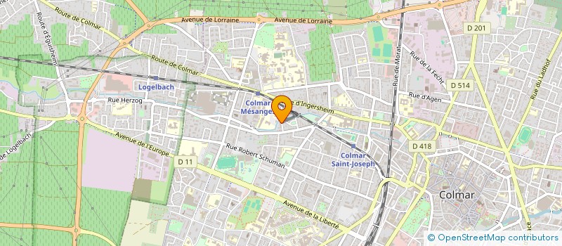 localisation de l'entreprise MADAME ELSA VULGAIRE  COLMAR