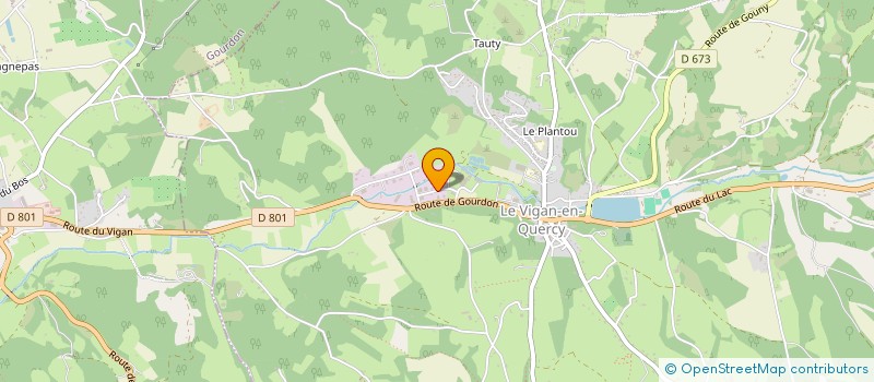 localisation de l'entreprise MADAME ELSA WUILLIET  LE VIGAN-EN-QUERCY