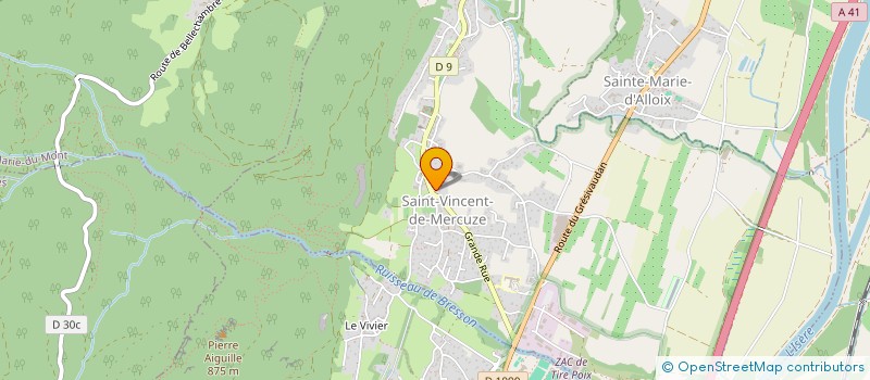 localisation de l'entreprise MADAME ELSE WAWRUSZCZAK  SAINT-VINCENT-DE-MERCUZE