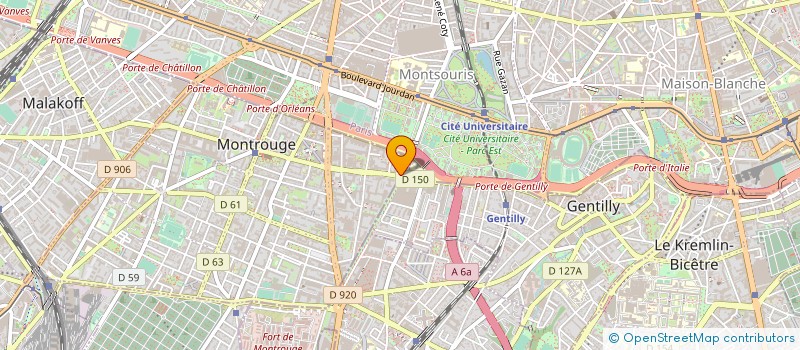 localisation de l'entreprise MADAME ELSIE KEVINE MATCHOM  MONTROUGE