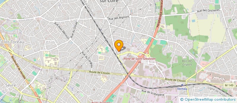 localisation de l'entreprise MADAME ELSIE NARSOU  SAINT-SEBASTIEN-SUR-LOIRE