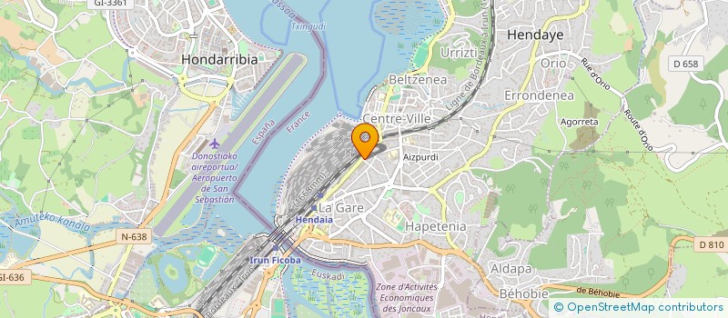 localisation de l'entreprise MADAME ELURTZA ETXEBESTE GELBENTZU  HENDAYE