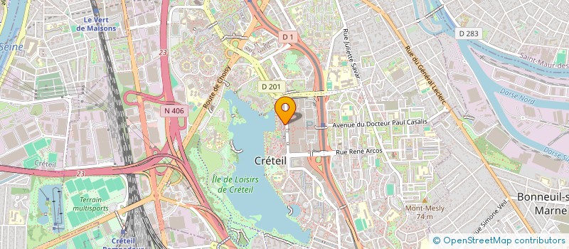 localisation de l'entreprise MADAME ELVIE GONTHIER  CRETEIL