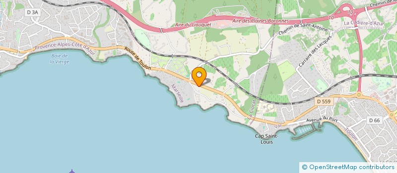 localisation de l'entreprise MADAME ELVINA AKNOUCHE  LA CIOTAT