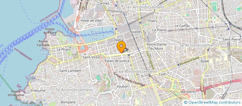 localisation de l'entreprise MADAME ELVINA DEJARDIN  MARSEILLE