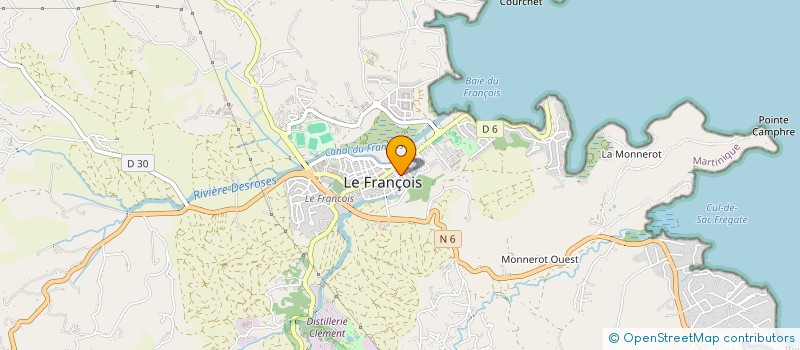 localisation de l'entreprise MADAME ELVINA GILLES  LE FRANCOIS