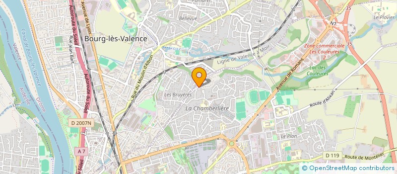 localisation de l'entreprise MADAME ELVINA PAYET à VALENCE
