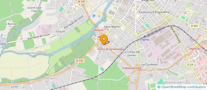 localisation de l'entreprise MADAME ELVINA PISSOT à COGNAC