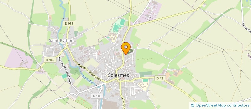 localisation de l'entreprise MADAME ELVINA VITRANT  SOLESMES