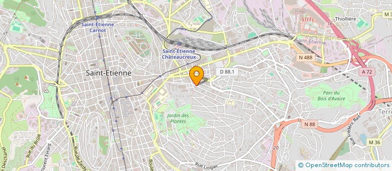 localisation de l'entreprise MADAME ELVINAH YECIE NTCHORERE TOULY à SAINT-ETIENNE