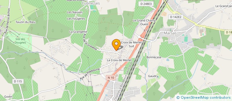 localisation de l'entreprise MADAME ELVINE BESSOU  CUBNEZAIS