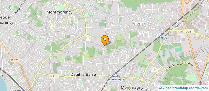 localisation de l'entreprise MADAME ELVIRA BERTINATTI  MONTMORENCY