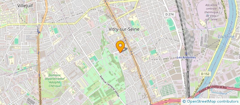 localisation de l'entreprise MADAME ELVIRA FLOREA à VITRY-SUR-SEINE