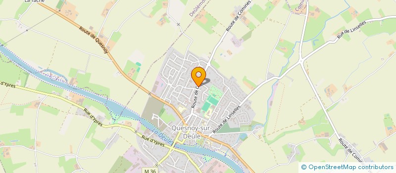 localisation de l'entreprise MADAME ELVIRA KHARISOVA  QUESNOY-SUR-DEULE