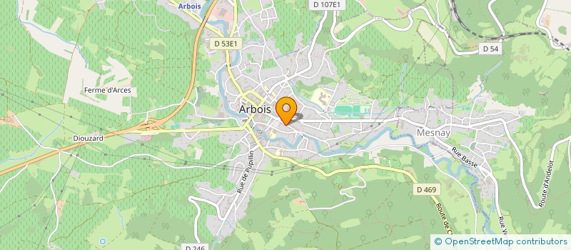 localisation de l'entreprise MADAME ELVIRA MOUREY à ARBOIS