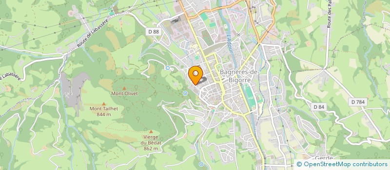 localisation de l'entreprise MADAME ELVIRA PUJO  BAGNERES-DE-BIGORRE
