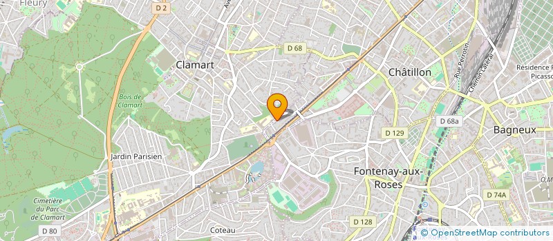 localisation de l'entreprise MADAME ELVIRA SALVATORE GIONTA  CHATILLON