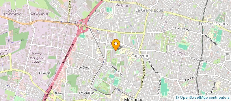 localisation de l'entreprise MADAME ELVIRA SAPRYKINA  MERIGNAC