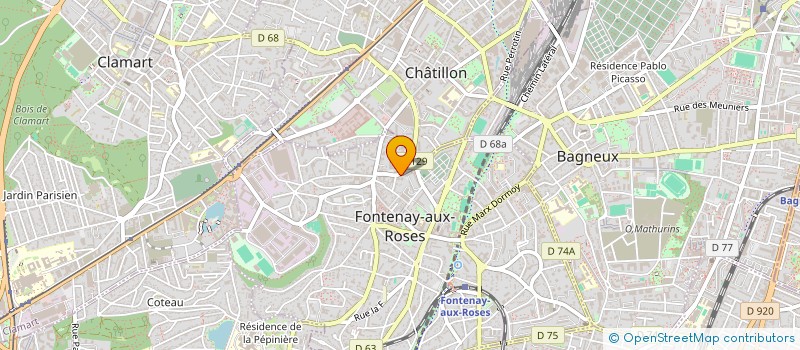 localisation de l'entreprise MADAME ELVIRE AZARIAN à FONTENAY-AUX-ROSES
