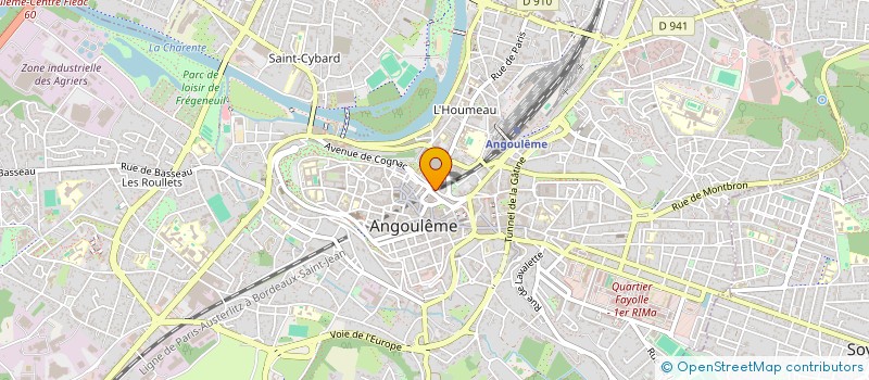 localisation de l'entreprise MADAME ELVIRE DANIEL-MOLINER à ANGOULEME