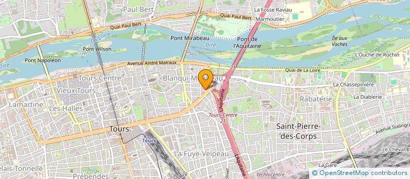 localisation de l'entreprise MADAME ELVIRE LACHAUD--PINCON  TOURS