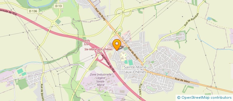 localisation de l'entreprise MADAME ELVIRE MELONI  SAINTE-MARIE-AUX-CHENES