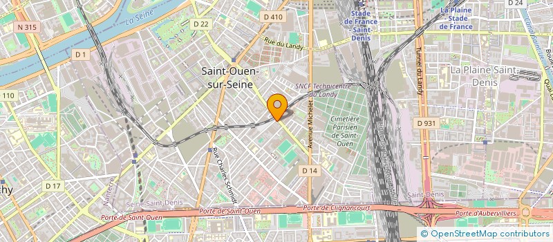 localisation de l'entreprise MADAME ELVIRE MUNOZ à SAINT-OUEN-SUR-SEINE