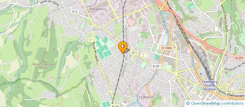 localisation de l'entreprise MADAME ELVIRE PERRIER à CHAMBERY