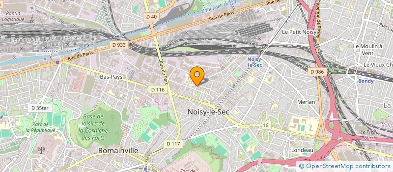 localisation de l'entreprise MADAME ELVYLINE DALLY à NOISY-LE-SEC