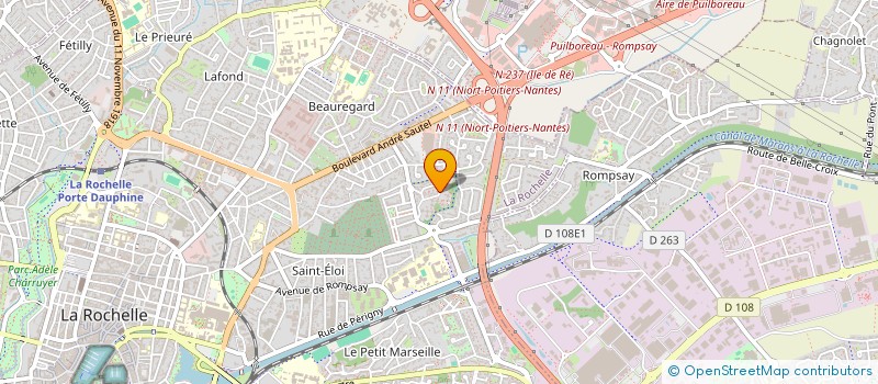 localisation de l'entreprise MADAME ELVYRE NINTEDEM YEMGANG  LA ROCHELLE