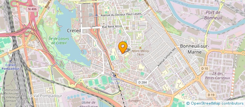 localisation de l'entreprise MADAME ELYAH NADJIMA  CRETEIL