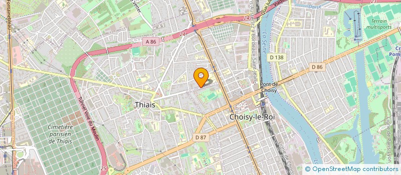 localisation de l'entreprise MADAME ELYANA STEPHENSON  THIAIS