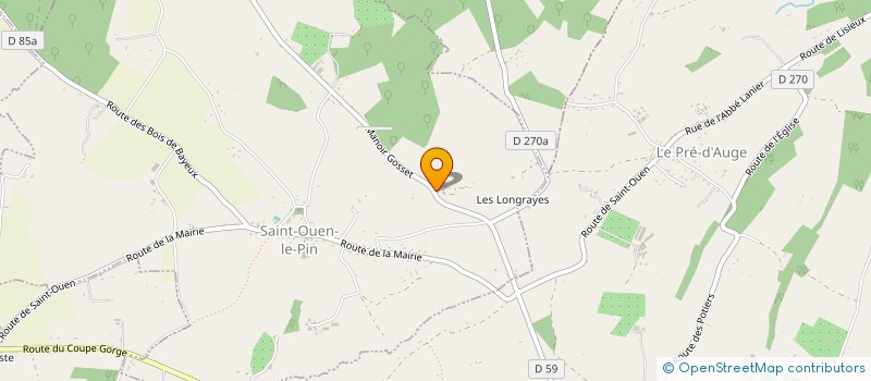 localisation de l'entreprise MADAME ELYANE BOULET à SAINT-OUEN-LE-PIN