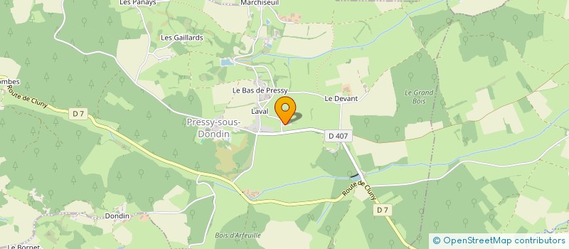 localisation de l'entreprise MADAME ELYANE LENNE à PRESSY-SOUS-DONDIN