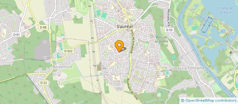 localisation de l'entreprise MADAME ELYN BOUTALBI  VAUREAL