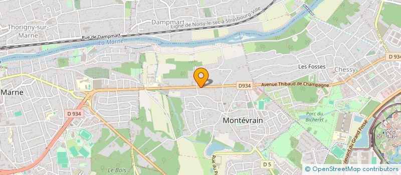 localisation de l'entreprise MADAME ELYNA DEGRAS  MONTEVRAIN