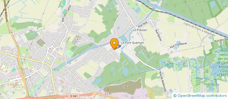 localisation de l'entreprise MADAME ELYNA RIGAUT  BEUVRY