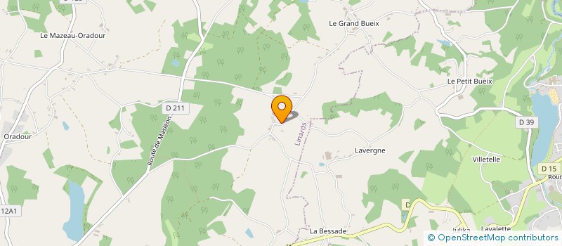 localisation de l'entreprise MADAME ELYNE VENTENAT à LINARDS