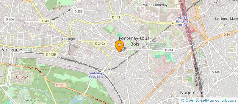 localisation de l'entreprise MADAME ELYSA AVRILLIER à FONTENAY-SOUS-BOIS