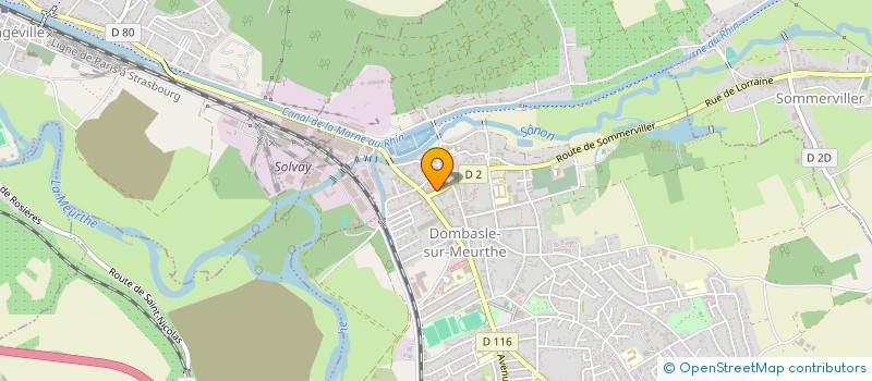 localisation de l'entreprise MADAME ELYSA BAPTISTE  DOMBASLE-SUR-MEURTHE